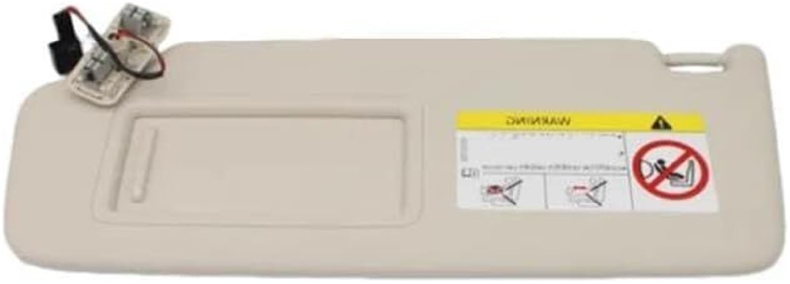 Spiegel Sonnenblende Für Skoda Für Superb III MK3 2016-2022 Auto Front Sonnenblende Sonnenblende Wth Make-Up Spiegel(Beige Left) von Generisch