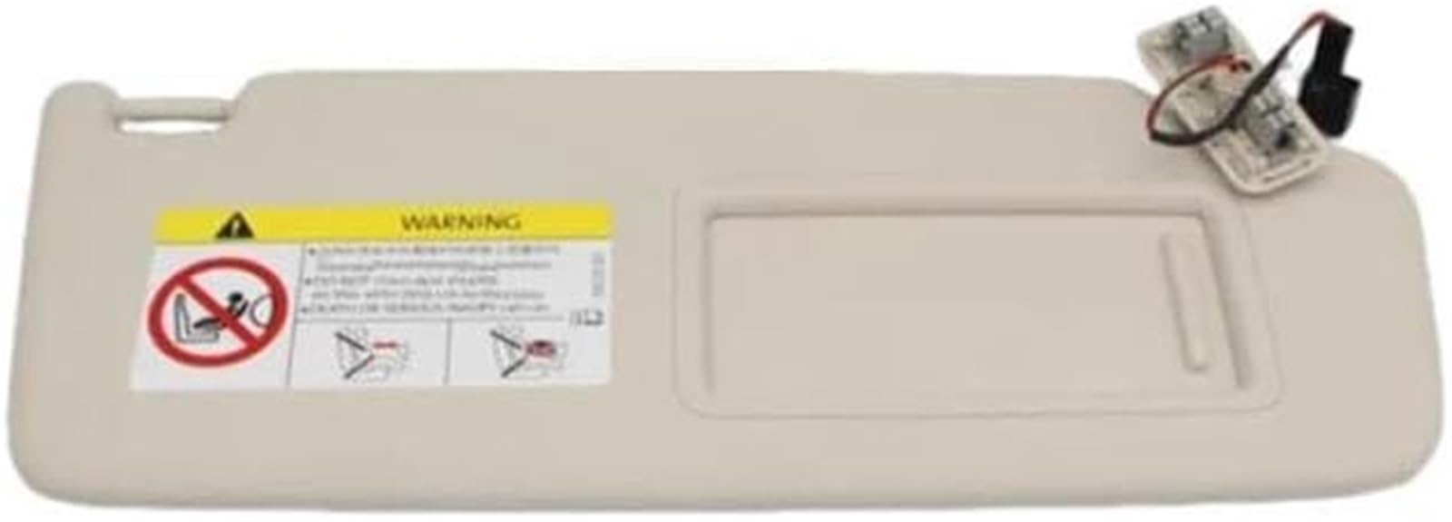 Spiegel Sonnenblende Für Skoda Für Superb III MK3 2016-2022 Auto Front Sonnenblende Sonnenblende Wth Make-Up Spiegel(Beige Right) von Generisch