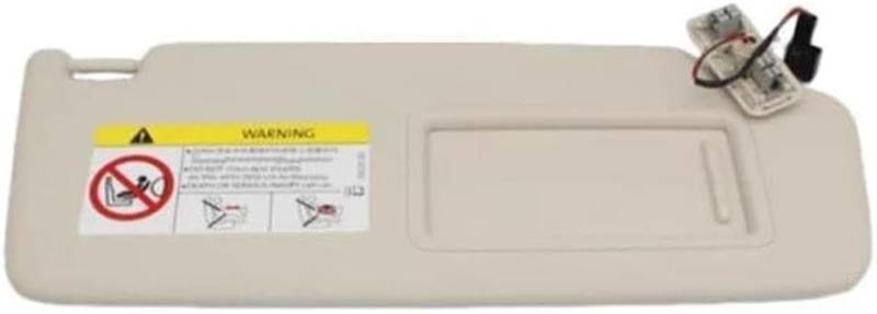 Spiegel Sonnenblende Für Skoda Für Superb III MK3 2016-2022 Auto Front Sonnenblende Sonnenblende Wth Make-Up Spiegel(Beige Right) von Generisch