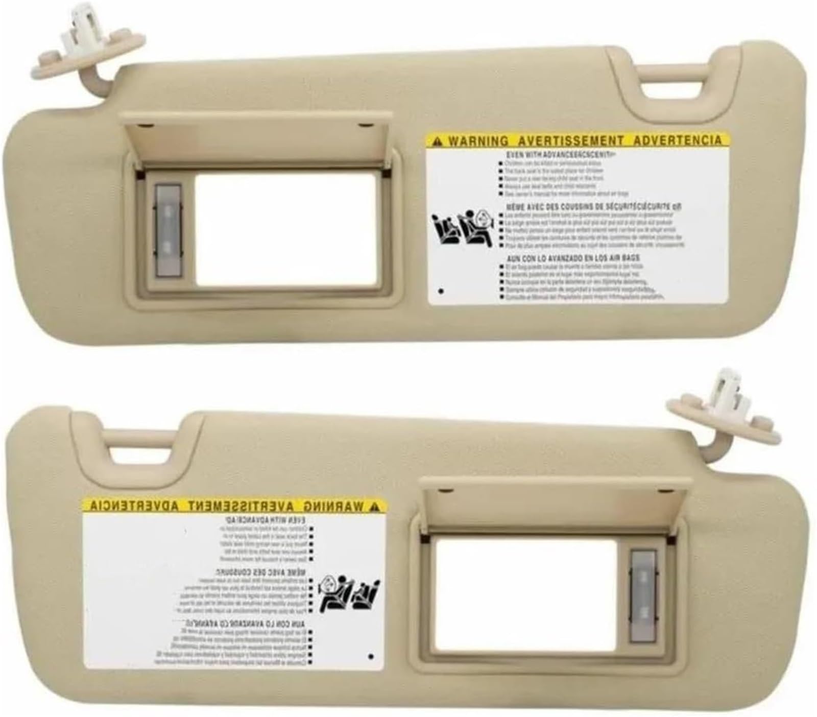 Spiegel Sonnenblende Für Toyota Für Highlander Beige Links Rechts 2014-2019 Vorne Sonnenschirm(Left and Right) von Generisch