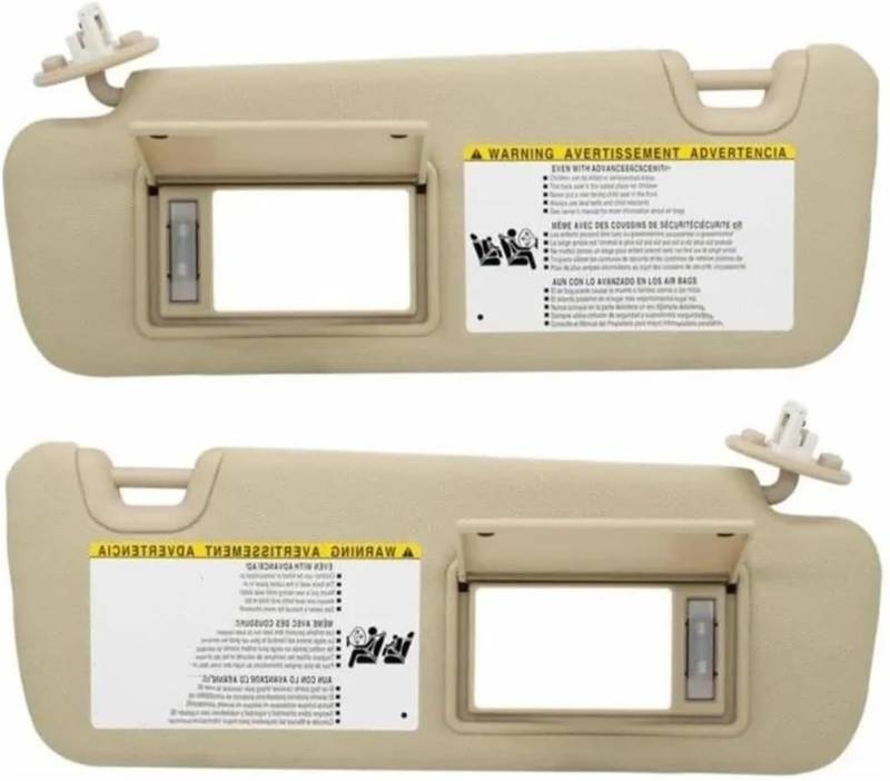 Spiegel Sonnenblende Für Toyota Für Highlander Beige Links Rechts 2014-2019 Vorne Sonnenschirm(Left and Right) von Generisch