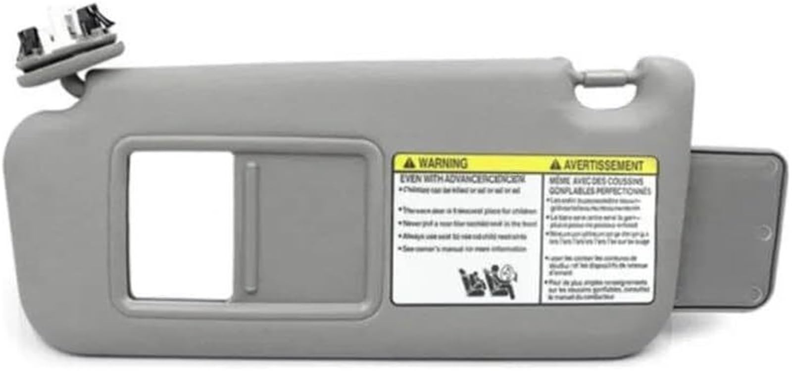 Spiegel Sonnenblende Grau Beige Links Rechts Seite Sonnenblende Für Toyota für RAV4 2006-2013 Front Sonnenschirm(Grey Left) von Generisch