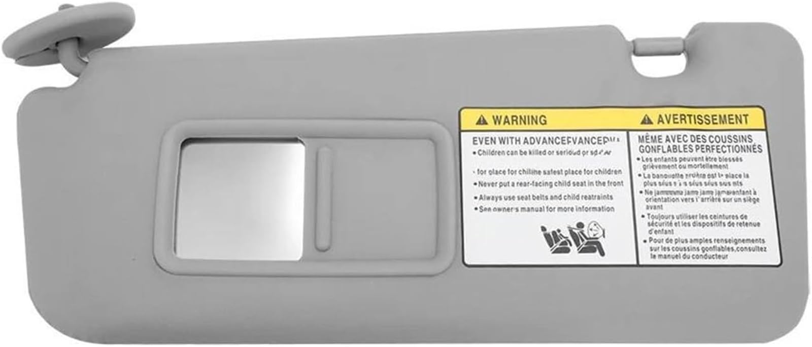 Spiegel Sonnenblende Links Fahrer Seite Schatten Für Toyota für RAV4 2004 2005 Front Sonnenschirm(Grau) von Generisch