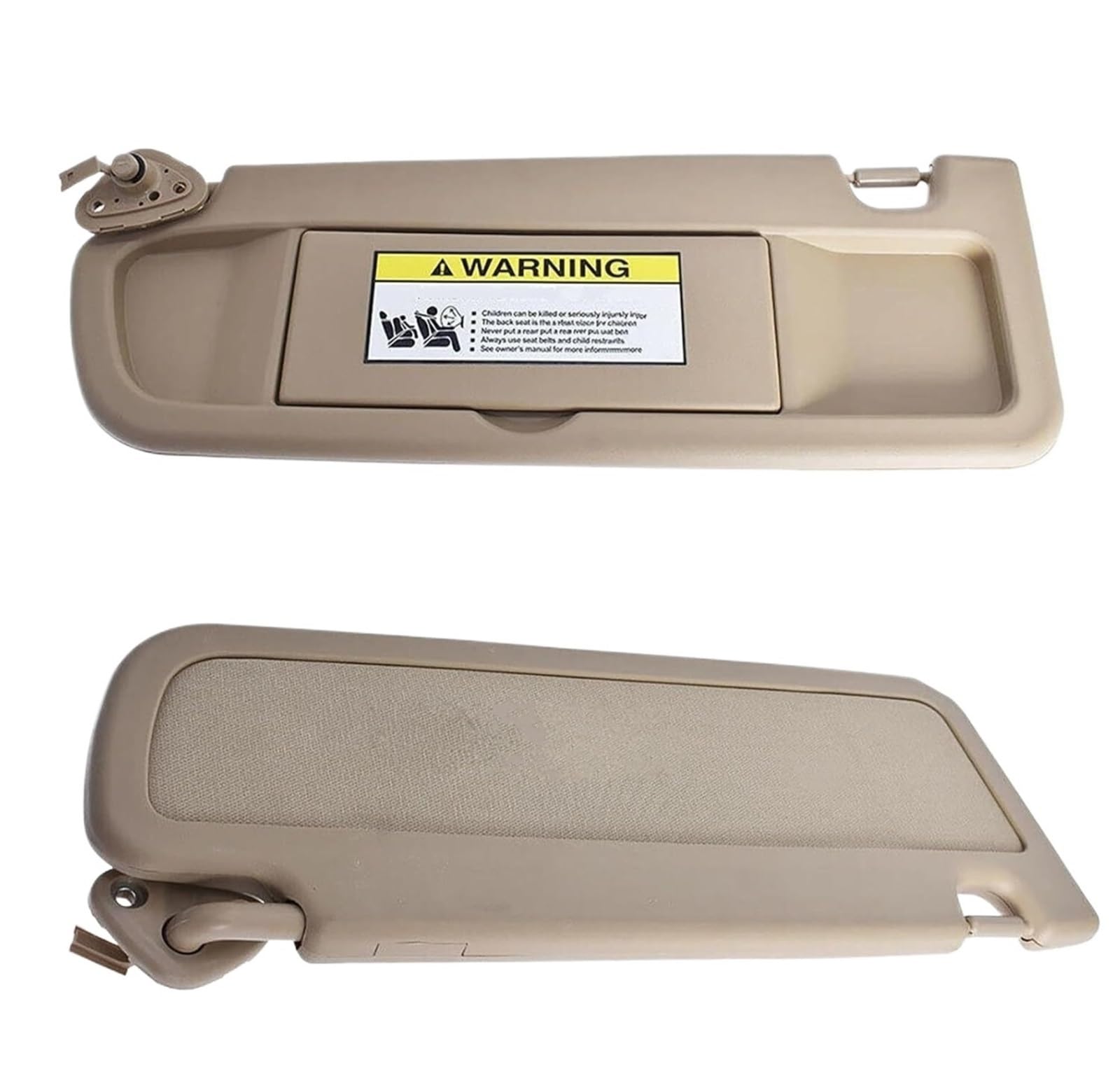 Spiegel Sonnenblende Links Fahrerseite Sonnenblende Für Civic 2006-2011 Sonnenblende Bord Vorne Sonnenschirm(Beige) von Generisch