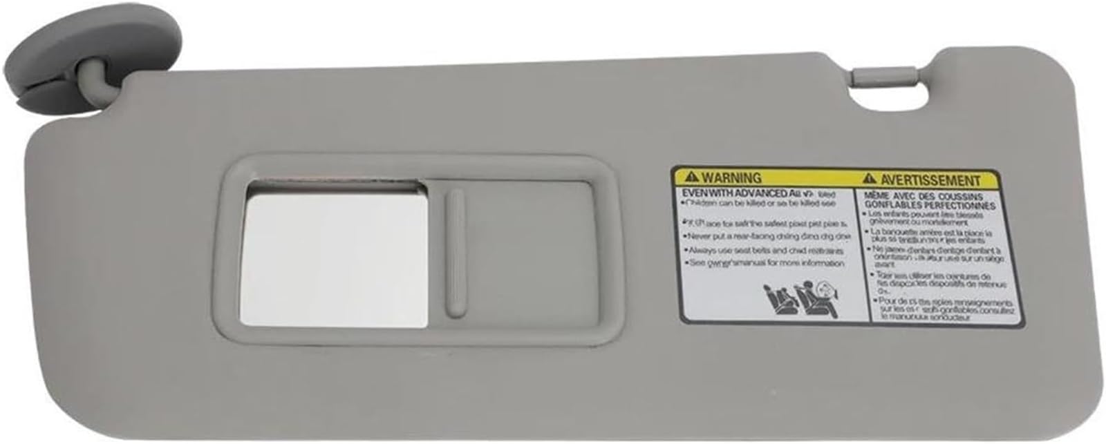 Spiegel Sonnenblende Sonnenblende Innendach Sonnenschutzdach Linke Seite für mit Spiegel für Toyota für RAV4 2004 2005(Grau) von Generisch