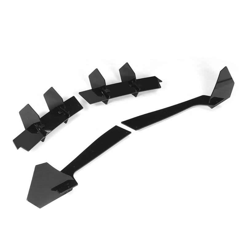 Spoiler Auto Heckspoilerlippe Diffusor Spoiler Chassis Deflektor Rückseite Splitter für Ford für Mustang 2018 2019 2020 2021 2022 Heckspoiler-Lippendiffusor von Generisch