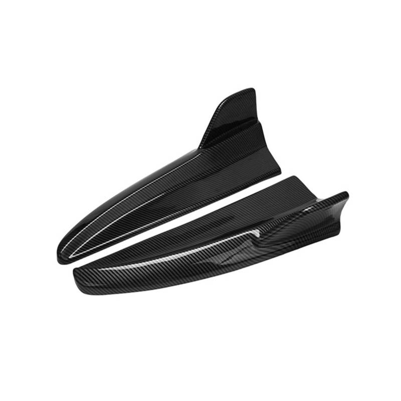 Spoiler Auto Heckstoßstange Splitter Diffusor Seitenspoiler Abdeckung für Mercedes für Benz C-Klasse W205 C180 C200 C300 C63 2015-2021 Heckspoiler-Lippendiffusor(Carbon texture) von Generisch