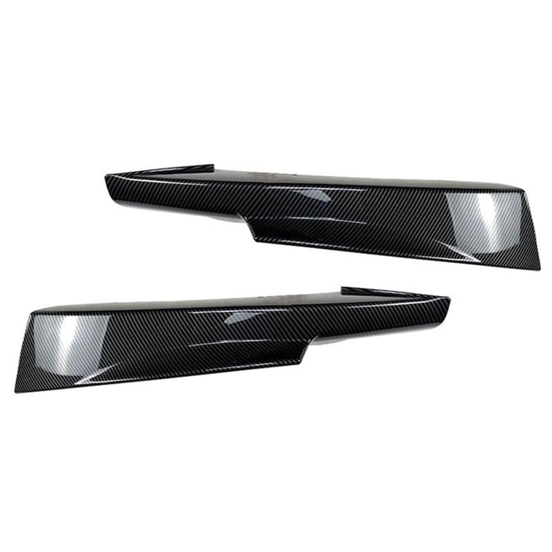 Spoiler Für BMW 3er Frontstoßstange Seitensplitter Abdeckung Lippe Auto E90 320i 330i MTech LCI 2009-2012 Nebelscheinwerfer Luft für Entlüftung Heckspoiler-Lippendiffusor(Carbon Grain) von Generisch