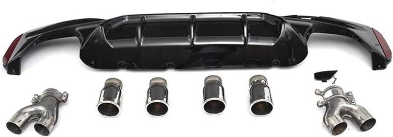 Spoiler Für G30 G38 M für Sport 540i für Limousine 4-Türer 2018 2019 für Mit 4 Heckspoiler Heckspoiler-Lippendiffusor(Rear right) von Generisch