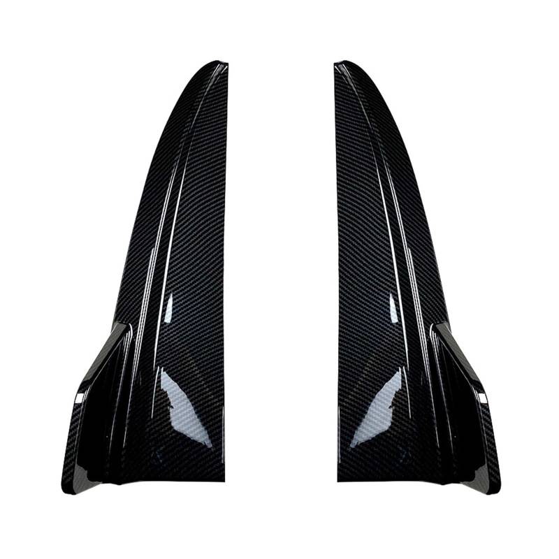 Spoiler Für Mercedes für Benz W205 C180 C200 C260 C43 für AMG 2015-2021 Auto Heckstoßstange Canard Splitter Diffusor Seitenspoilerabdeckung Heckspoiler-Lippendiffusor(Carbon texture) von Generisch