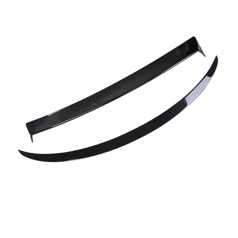 Spoiler Für Tesla für Modell Y 2021 2022 2023 Auto Heckspoilerlippe Heckspoilerflügel Dachspoilerverkleidung Heckscheibenspoiler Autozubehör Heckspoiler-Lippendiffusor(Gloss Black,2 PC) von Generisch