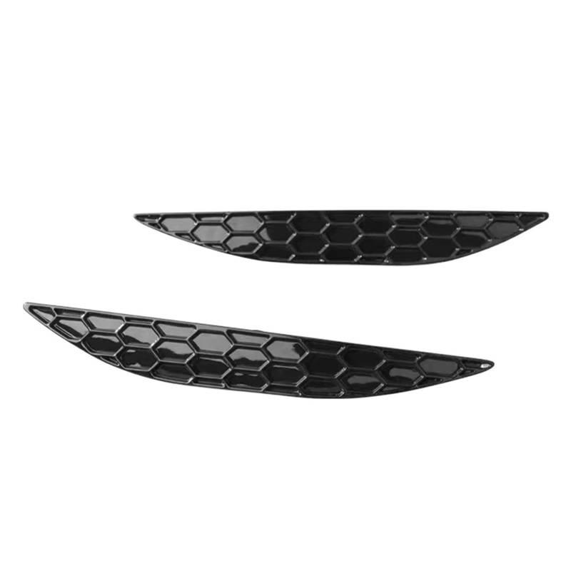 Spoiler Für VW für Golf 7 7,5 GTI R für Standard 2013 2014 2015 2016 2017 2018 2019 2020 2 STÜCKE Glänzend Schwarz hinten Stoßstange Reflektor Heckspoiler-Lippendiffusor(B MK7) von Generisch