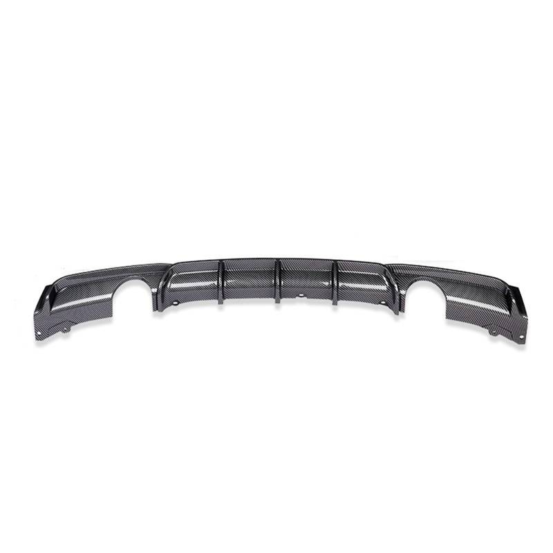 Spoiler Heckdiffusor für Stoßstange Frontlippe Kofferraumspoiler Body Kit für BMW 3er F30 F31 F35 M3 für Sport 2012–2019 Heckspoiler-Lippendiffusor(Carbon single 2 out) von Generisch