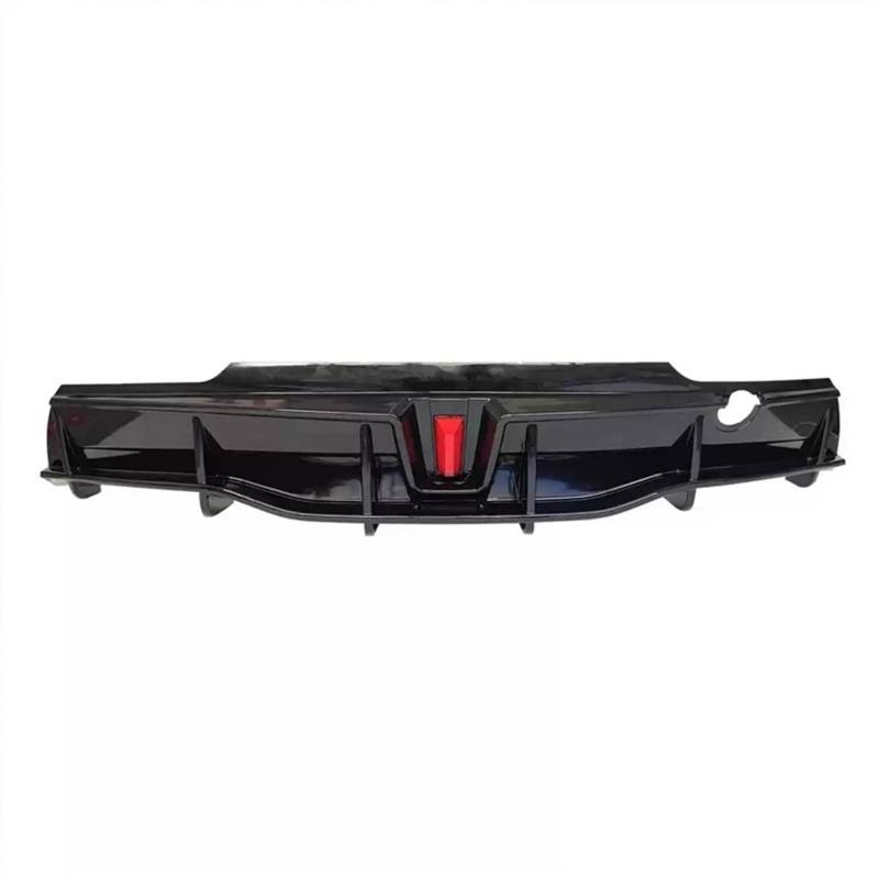 Spoiler Heckdiffusorlippe für mit Kofferraumdeckel-Splitter für Tesla für Modell Y 2018 2019 2020 2021 2022 4-Türer Heckspoiler-Lippendiffusor(Model Y Carbon Color) von Generisch
