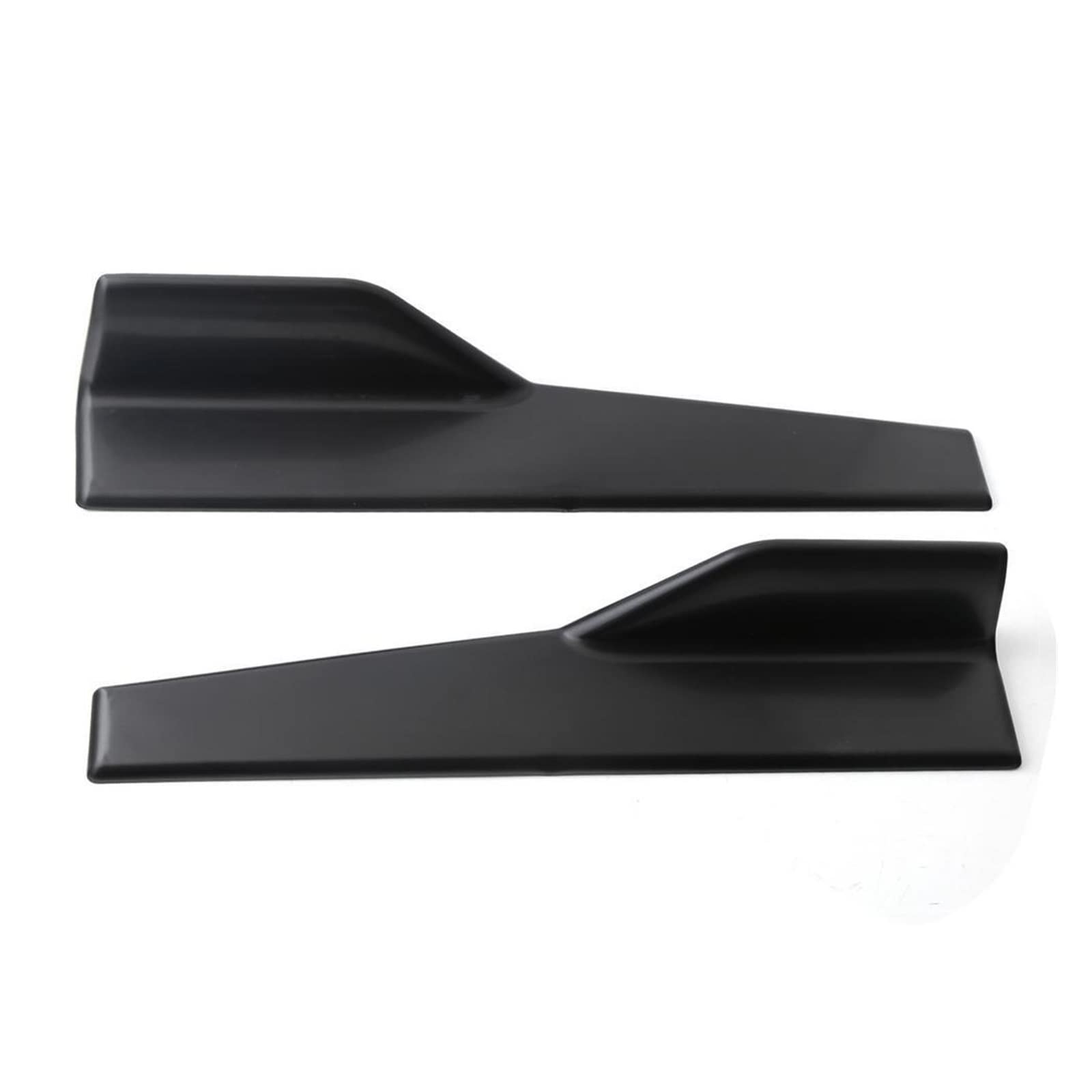 Spritzschutz für Autos 2 stücke 45 cm Universal Auto Seitenschweller Rocker Splitter Winglet Seitenflügel Stoßstange Lippe Stoßstange Schwarz/Carbon Fiber Look Seitenschweller(Bright black) von Generisch