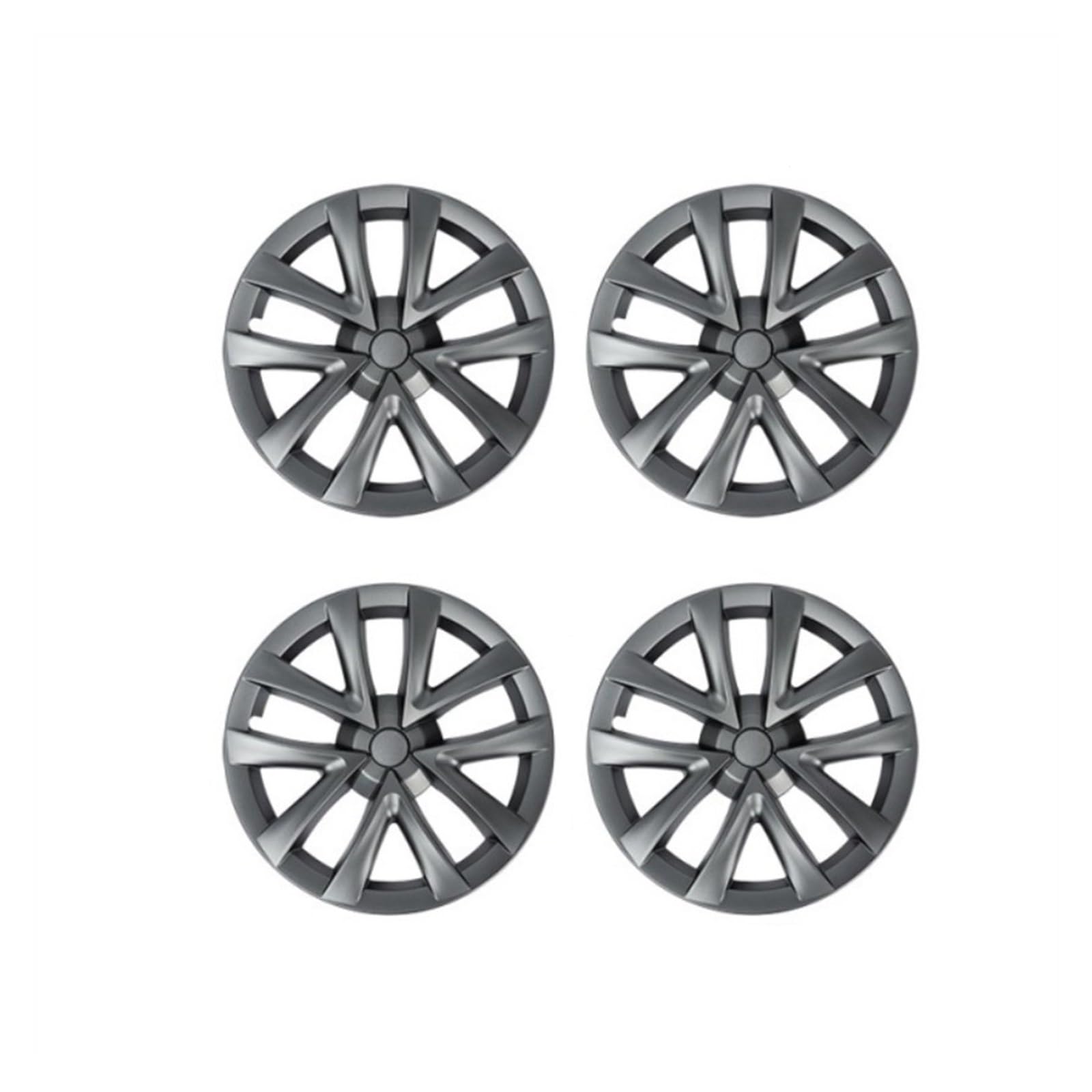 Spurverbreiterungen für Autos 4 STÜCKE für Tesla für Modell 3 2018 2019 2020 2021 2022 2023 Radkappe 18-Zoll-Radkappe Auto-Radkappe Vollrandabdeckung Spurverbreiterungen(2) von Generisch