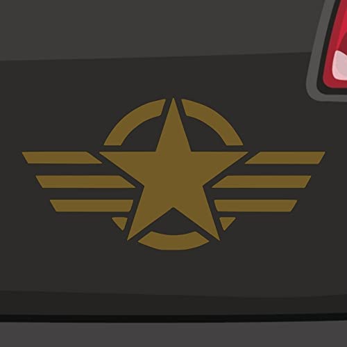 Star'n'Stripes Aufkleber -6 Größen 21 Farben- USA Military Air Force Stern Armee von generisch