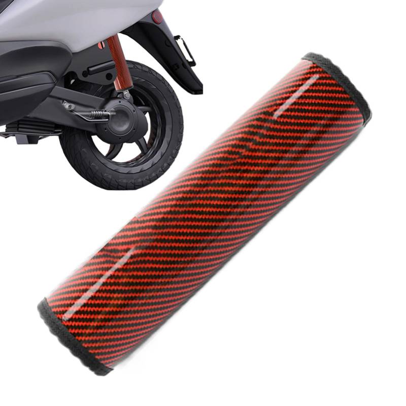 Stoßabdeckungen, Carbon Wrap,Staubdichtes Stoßdämpfungsrohrabdeckung - Schutzschockdämpfer, Schutzschutzschutz, einstellbarer Motorradverschiebungsschutz von Generisch