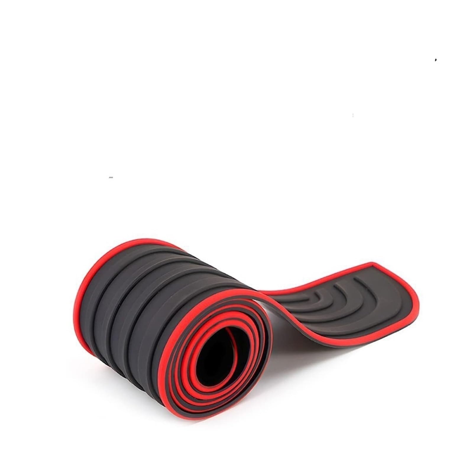 Stoßstangenschutz fürs Auto 2X Auto Türschweller Schutzfolie Universal Hinten Stoßstange Schutz Gummileisten Pad Trim Abdeckung Streifen Kratzfest(Black Red 104cmx9cm) von Generisch