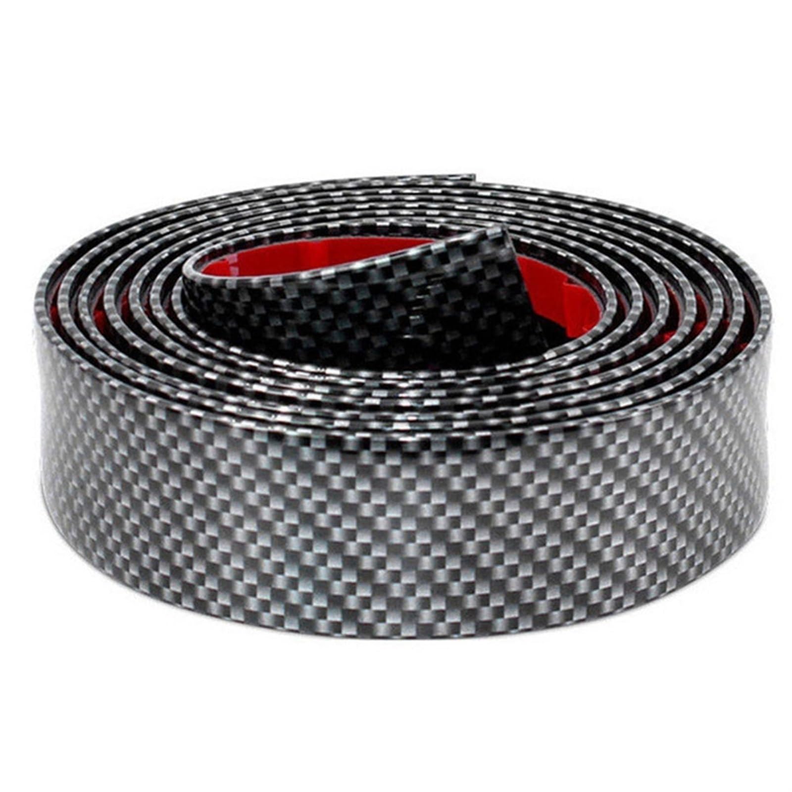Stoßstangenschutz fürs Auto 3m Gummi Auto Zierleiste Türschweller Schutz Carbon Fiber Look Stoßstange Wache Outdoor Teile Persönliche Stoßstangenschutz fürs Auto 3m Gummi Auto Zierleiste Türschweller Schutz Carbon Fiber Look Stoßstange Wache Outdoor Teile Persönliche von Generisch