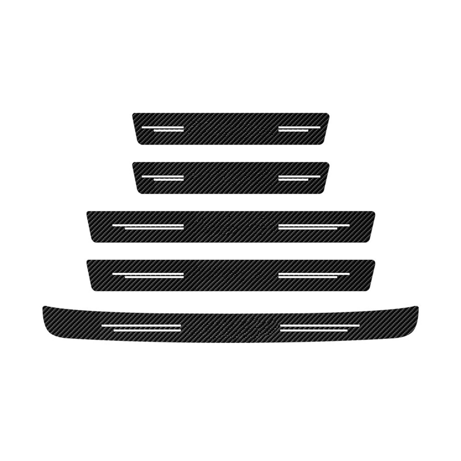 Stoßstangenschutz fürs Auto 5Pcs Carbon Fiber Auto Einstiegsleisten Auto Hinten Stoßstange Stamm Schutz Geschützt Leder Aufkleber für Chevrolet für Onix Stoßstangenschutz fürs Auto 5Pcs Carbon Fiber Auto Einstiegsleisten Auto Hinten Stoßstange Stamm Schutz Geschützt Leder Aufkleber für Chevrolet für Onix von Generisch