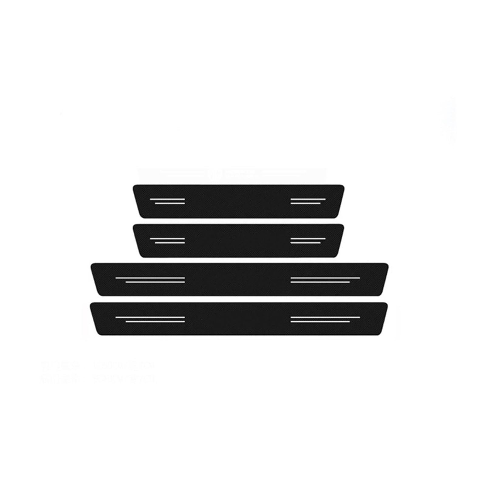 Stoßstangenschutz fürs Auto Auto-Türschwellen-Schutzaufkleber für Nissan für Sentra 2015–2021, Kofferraum-Stoßstangenschutz-Aufkleber(4pcs Door sill) von Generisch