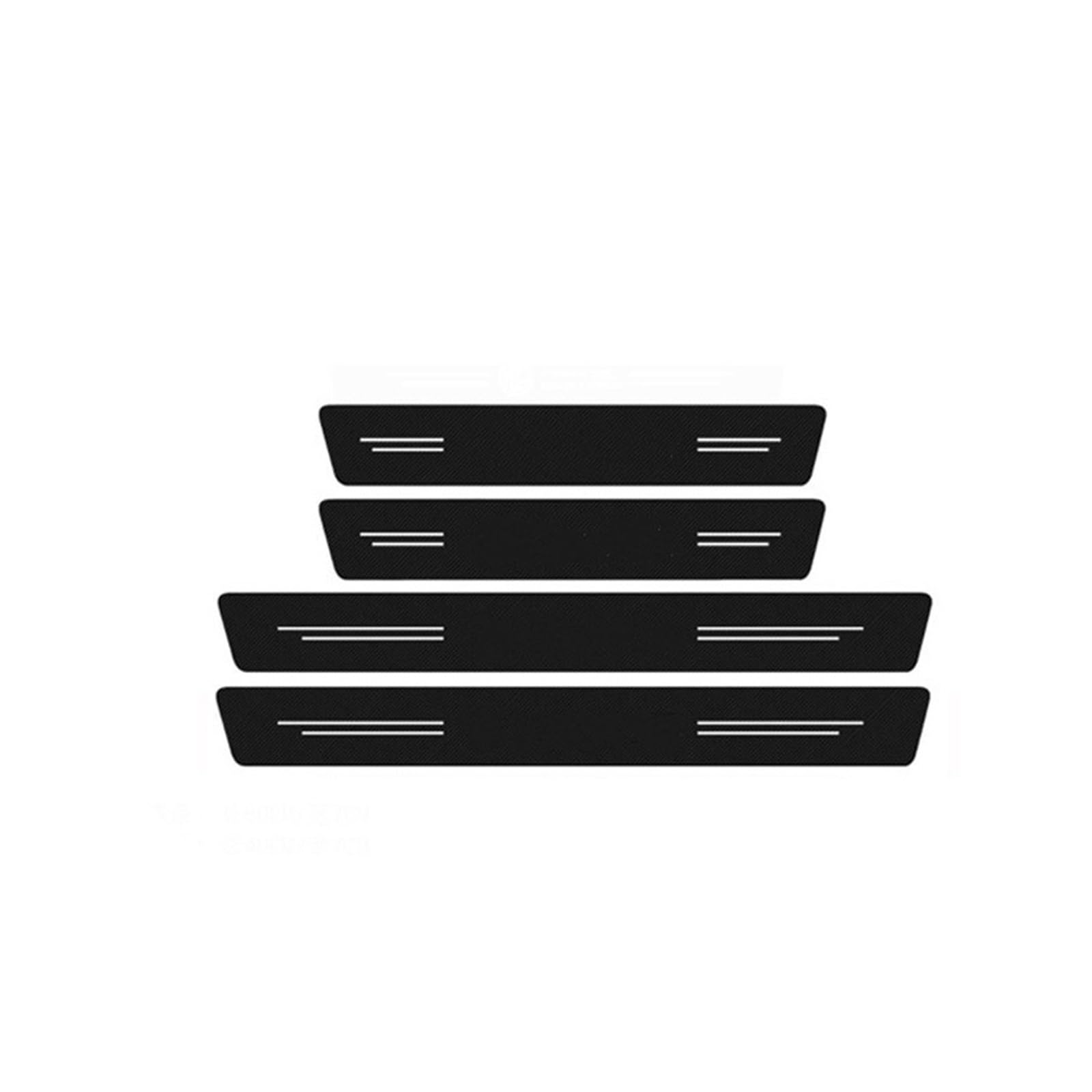 Stoßstangenschutz fürs Auto Auto Türschweller Trunk Trim Aufkleber Wasserdicht Abziehbilder Film für Dacia Frühling für Lodgy für Dokker Duster Logan Sandero Stepway(4pcs) von Generisch