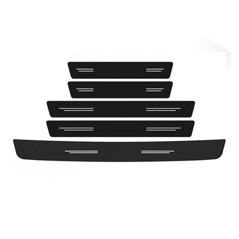 Stoßstangenschutz fürs Auto Auto Türschweller Trunk Trim Aufkleber Wasserdicht Abziehbilder Film für Dacia Frühling für Lodgy für Dokker Duster Logan Sandero Stepway(5pcs) von Generisch