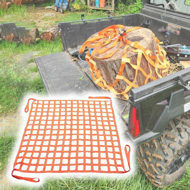 Strapazierfähiges Hebenetz – reißfeste Polyester-Schlinge mit 15 cm quadratischem Netz, sicheres Hebenetz zum Be- und Entladen von Fracht und zuverlässige Transportlösung von Generisch