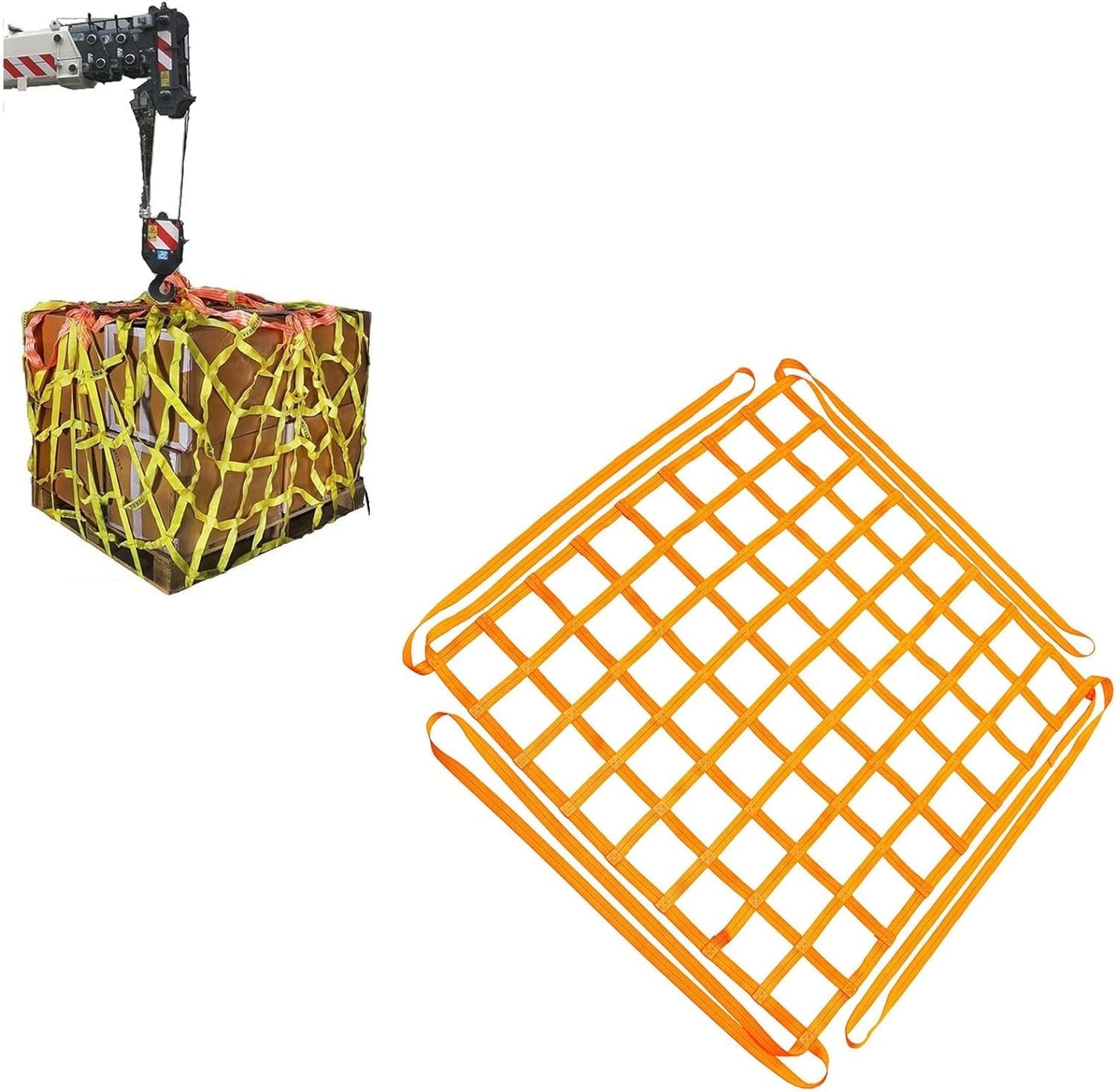 Strapazierfähiges Lastenetz zum Heben von Lasten von 0,3–3,5 Tonnen, Materialhandhabungsgurte, Hebenetz für Gebäude, Dock-Hebebühnen, Nylon-Schlingennetze (1,5 x 1,5 m/Netz, 10 cm, Belastung 2,5 t) Strapazierfähiges Lastenetz zum Heben von Lasten von 0,3–3,5 Tonnen, Materialhandhabungsgurte, Hebenetz für Gebäude, Dock-Hebebühnen, Nylon-Schlingennetze (1,5 x 1,5 m/Netz, 10 cm, Belastung 2,5 t) von Generisch