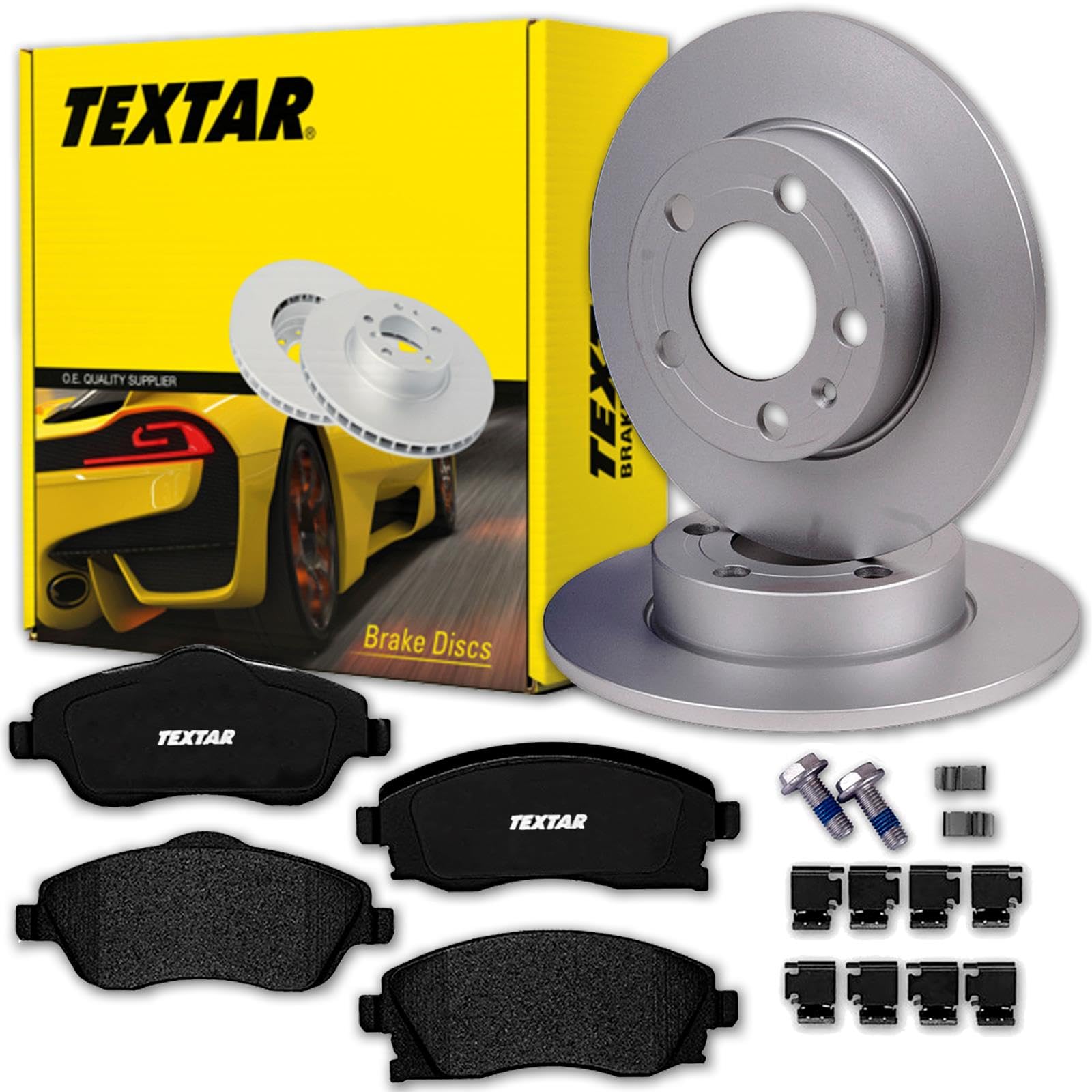 TEXTAR Bremsscheiben 240mm + Beläge vorne passend für CORSA C von Generisch