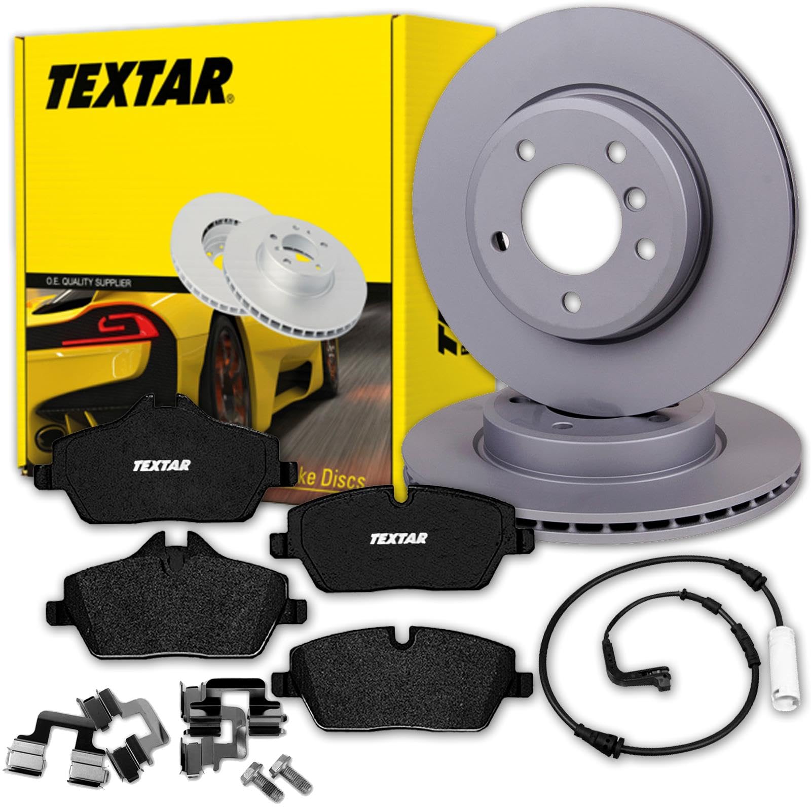 TEXTAR Bremsscheiben 284mm + Beläge vorne passend für 1er E81 E87 116+118id von Generisch