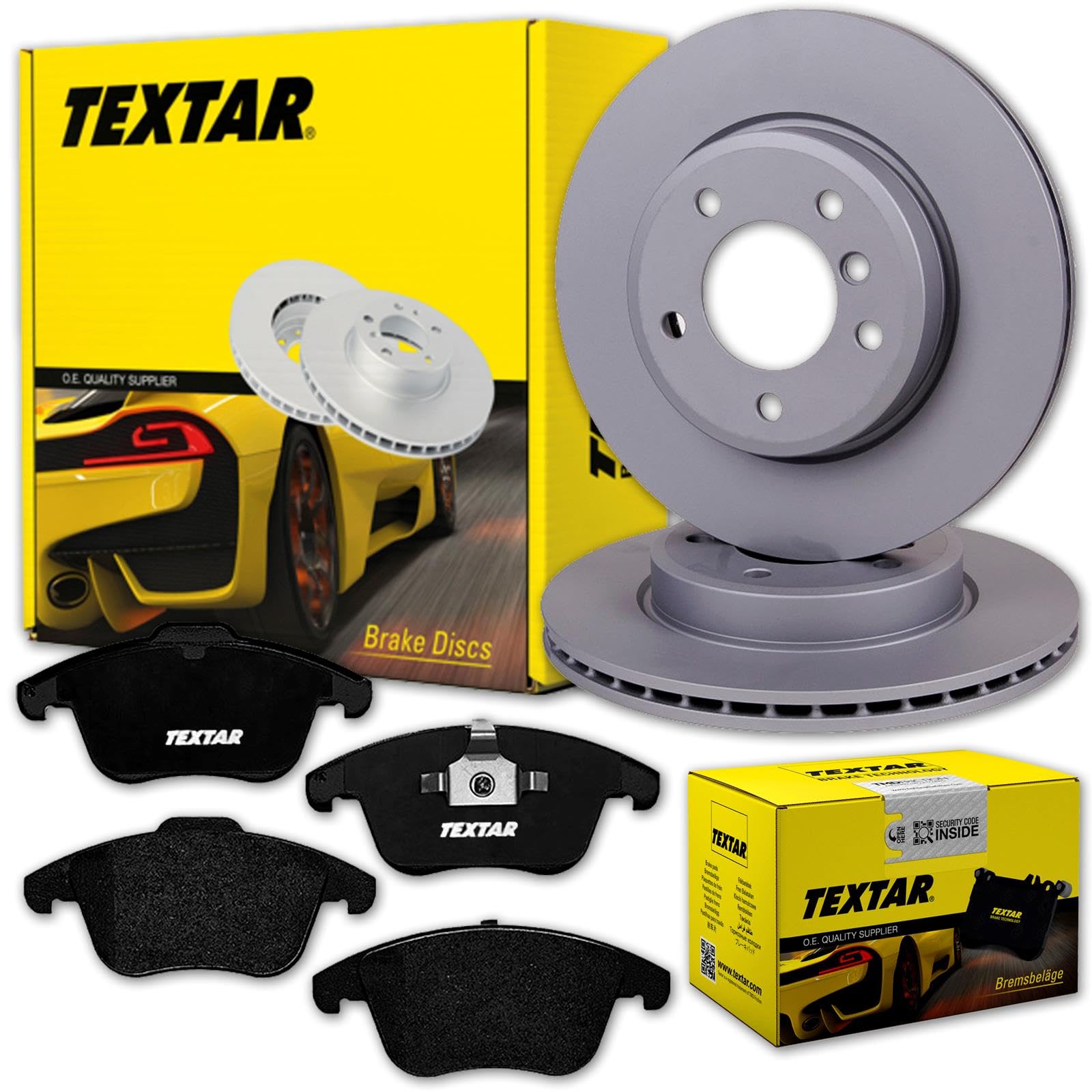 TEXTAR Bremsscheiben 300mm + Beläge vorne passend für GALAXY + S-MAX von Generisch