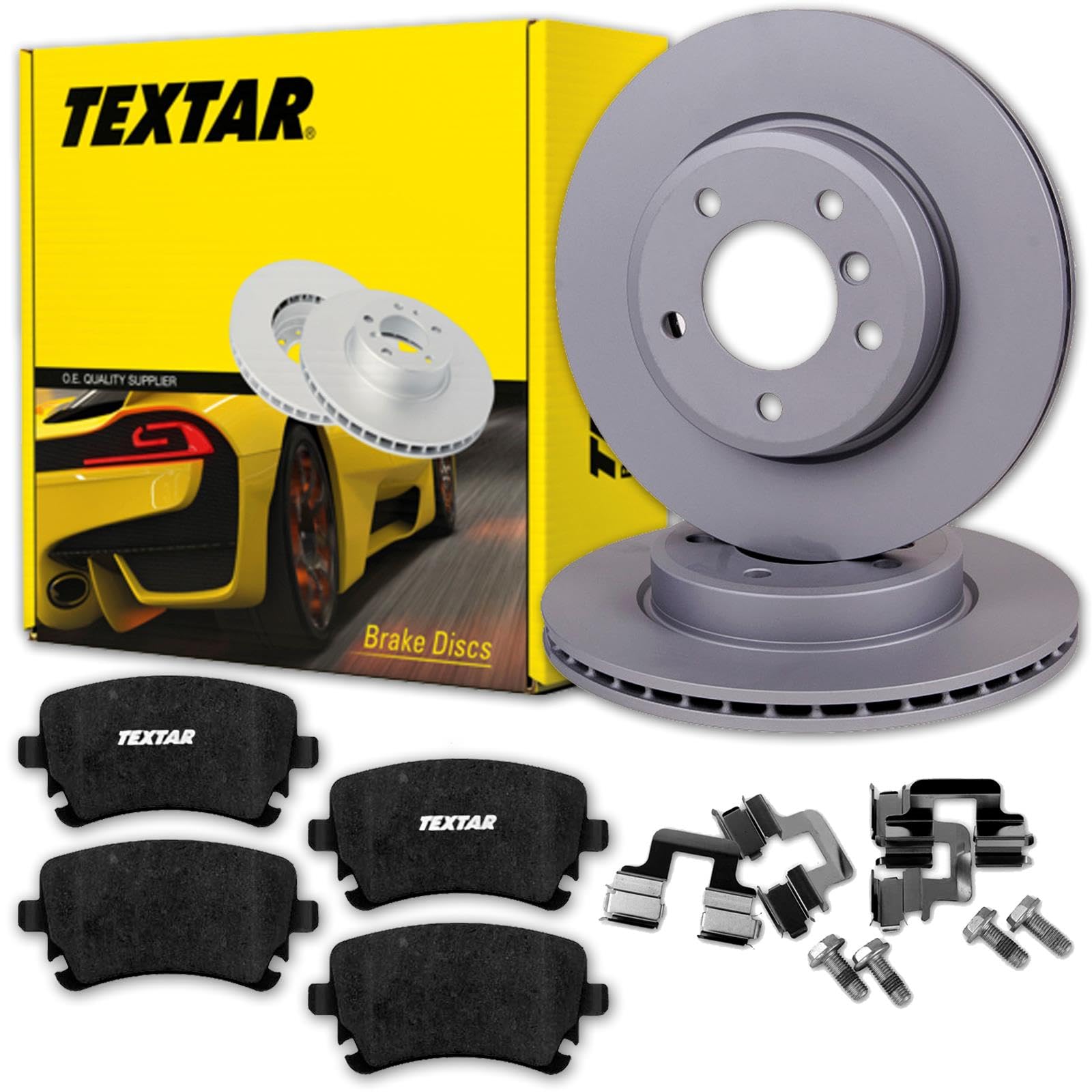 TEXTAR Bremsscheiben 310mm + Beläge hinten für A8 4E D3 Bj. 2002-2010 von Generisch
