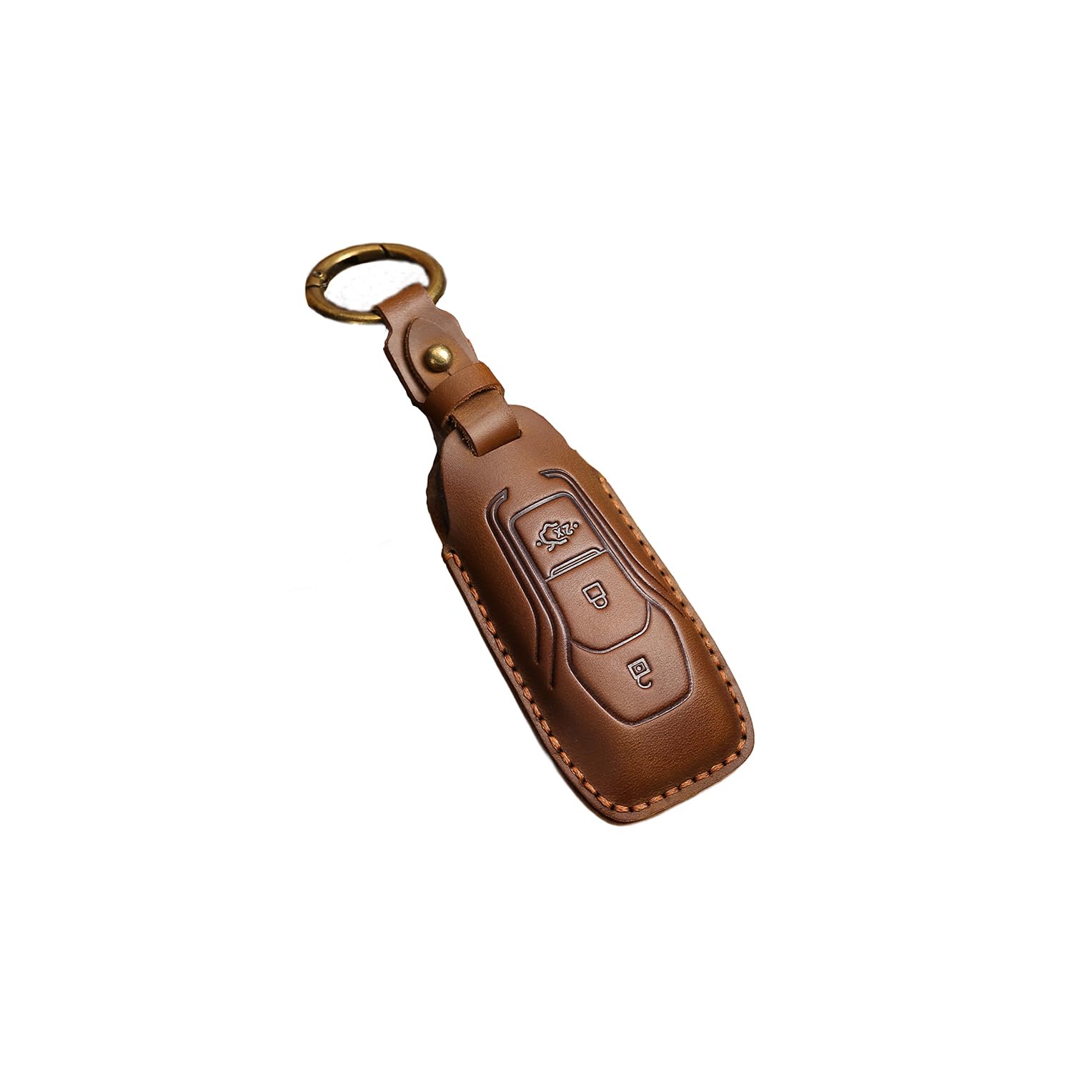 TPU Autoschlüssel Hülle passt für Ford Edge Mondeo Ka Fiesta Focus Galaxy Mustang Kuga Schlüsselhülle Schutzcover mit Schlüsselanhänger Auto Zubehör,Brown TPU Autoschlüssel Hülle passt für Ford Edge Mondeo Ka Fiesta Focus Galaxy Mustang Kuga Schlüsselhülle Schutzcover mit Schlüsselanhänger Auto Zubehör,Brown von Generisch