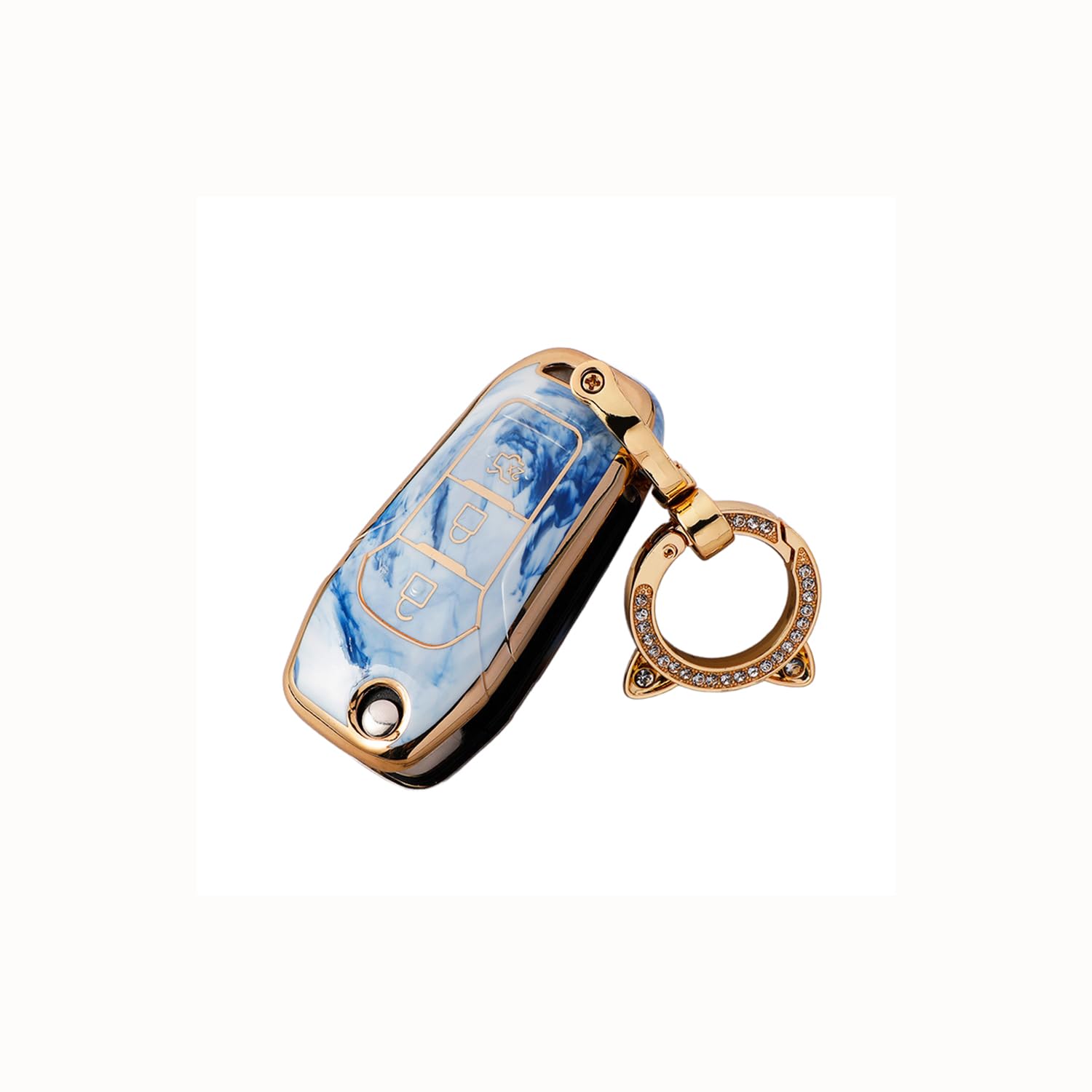 TPU Autoschlüssel Hülle passt für Ford Escort Focus EcoSport Mondeo Kuga Edge Fiesta Taurus Explorer Ranger Schlüsselhülle Schutzcover mit Schlüsselanhänger Auto Zubehör,Blue TPU Autoschlüssel Hülle passt für Ford Escort Focus EcoSport Mondeo Kuga Edge Fiesta Taurus Explorer Ranger Schlüsselhülle Schutzcover mit Schlüsselanhänger Auto Zubehör,Blue von Generisch