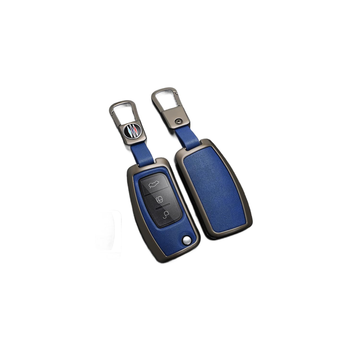 TPU Autoschlüssel Hülle passt für Ford Fiesta Focus 2 Ecosport Kuga Escape Falcon B-Max C-Max Eco Sport Galaxy Schlüsselhülle Schutzcover mit Schlüsselanhänger Auto Zubehör,Blue-B TPU Autoschlüssel Hülle passt für Ford Fiesta Focus 2 Ecosport Kuga Escape Falcon B-Max C-Max Eco Sport Galaxy Schlüsselhülle Schutzcover mit Schlüsselanhänger Auto Zubehör,Blue-B von Generisch