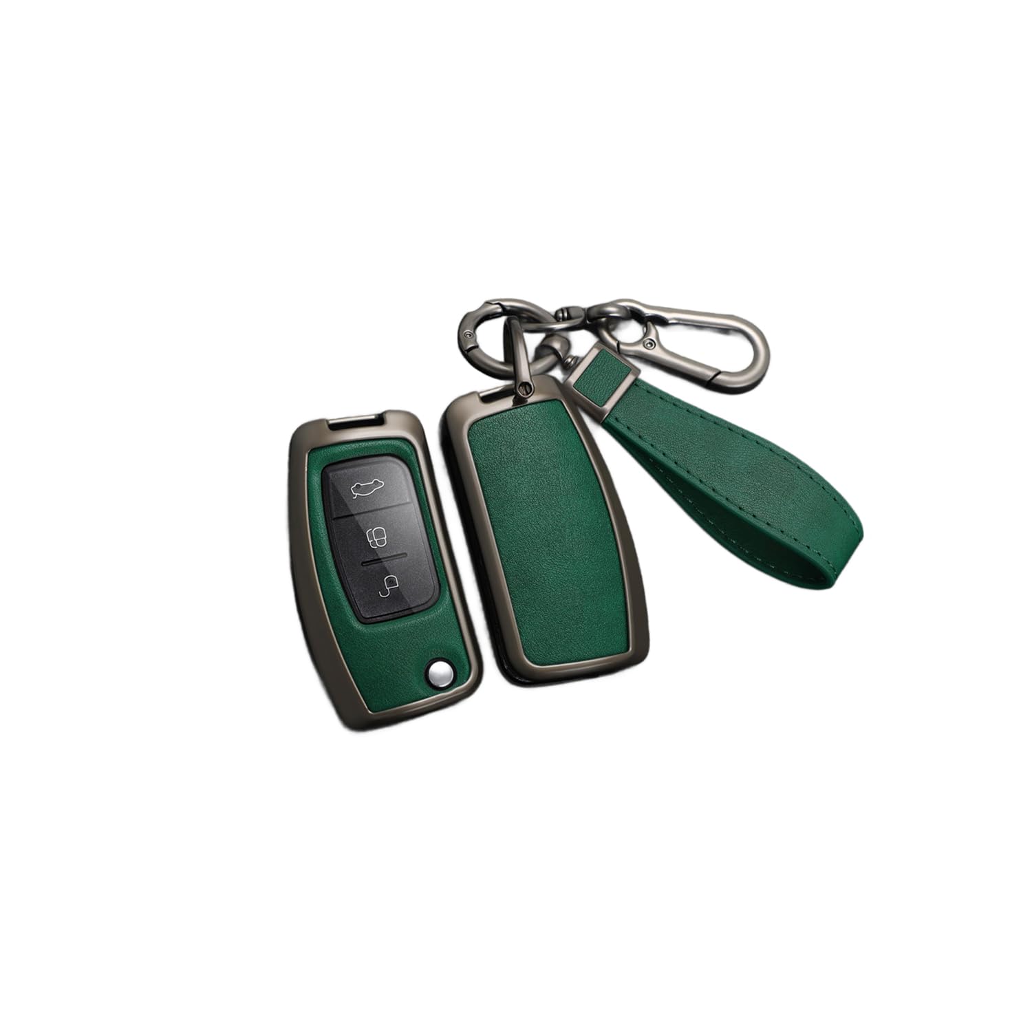 TPU Autoschlüssel Hülle passt für Ford Fiesta Focus 2 Ecosport Kuga Escape Falcon B-Max C-Max Eco Sport Galaxy Schlüsselhülle Schutzcover mit Schlüsselanhänger Auto Zubehör,Green-A TPU Autoschlüssel Hülle passt für Ford Fiesta Focus 2 Ecosport Kuga Escape Falcon B-Max C-Max Eco Sport Galaxy Schlüsselhülle Schutzcover mit Schlüsselanhänger Auto Zubehör,Green-A von Generisch
