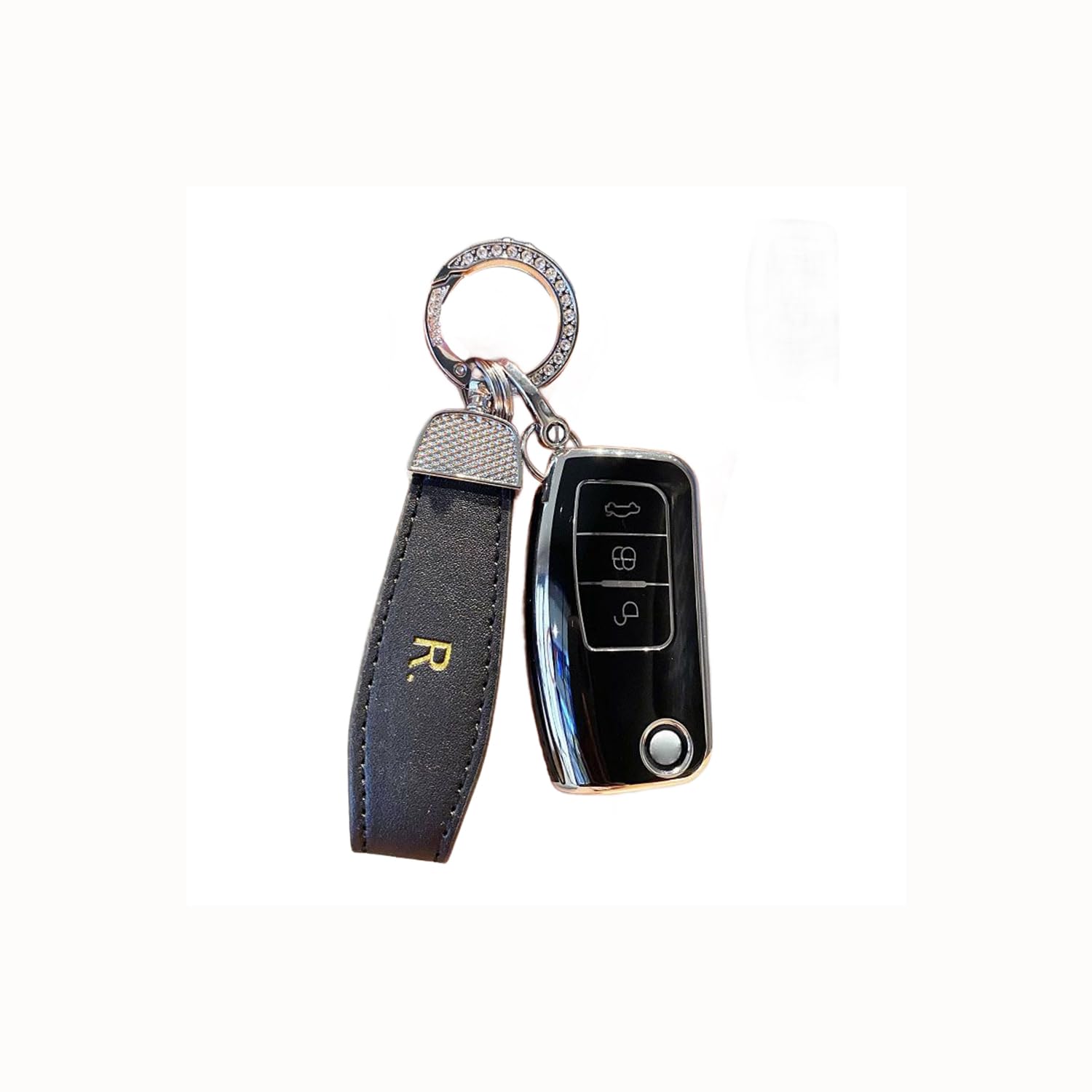 TPU Autoschlüssel Hülle passt für Ford Focus Fiesta Mondeo Galaxy C-Max S-Max B-Max Territory EcoSport Schlüsselhülle Schutzcover mit Schlüsselanhänger Auto Zubehör,Black TPU Autoschlüssel Hülle passt für Ford Focus Fiesta Mondeo Galaxy C-Max S-Max B-Max Territory EcoSport Schlüsselhülle Schutzcover mit Schlüsselanhänger Auto Zubehör,Black von Generisch