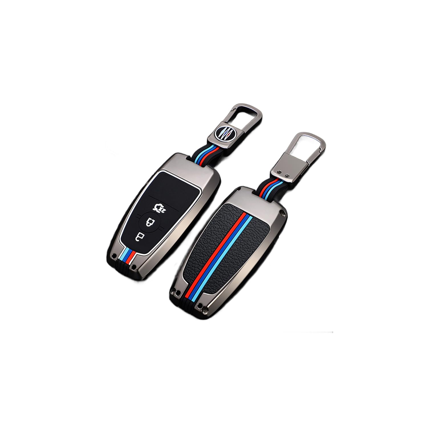 TPU Autoschlüssel Hülle passt für Ford Fusion Mustang Explorer F150 F250 EcoSport Edge S-MAX Ranger Mondeo Fiest Schlüsselhülle Schutzcover mit Schlüsselanhänger Auto Zubehör,Black-B TPU Autoschlüssel Hülle passt für Ford Fusion Mustang Explorer F150 F250 EcoSport Edge S-MAX Ranger Mondeo Fiest Schlüsselhülle Schutzcover mit Schlüsselanhänger Auto Zubehör,Black-B von Generisch