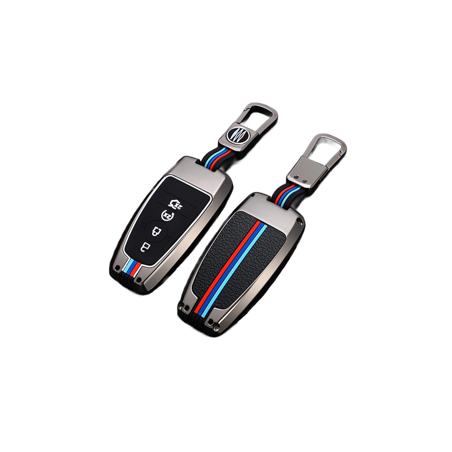 TPU Autoschlüssel Hülle passt für Ford Fusion Mustang Explorer F150 F250 EcoSport Edge S-MAX Ranger Mondeo Fiest Schlüsselhülle Schutzcover mit Schlüsselanhänger Auto Zubehör,Black-D TPU Autoschlüssel Hülle passt für Ford Fusion Mustang Explorer F150 F250 EcoSport Edge S-MAX Ranger Mondeo Fiest Schlüsselhülle Schutzcover mit Schlüsselanhänger Auto Zubehör,Black-D von Generisch