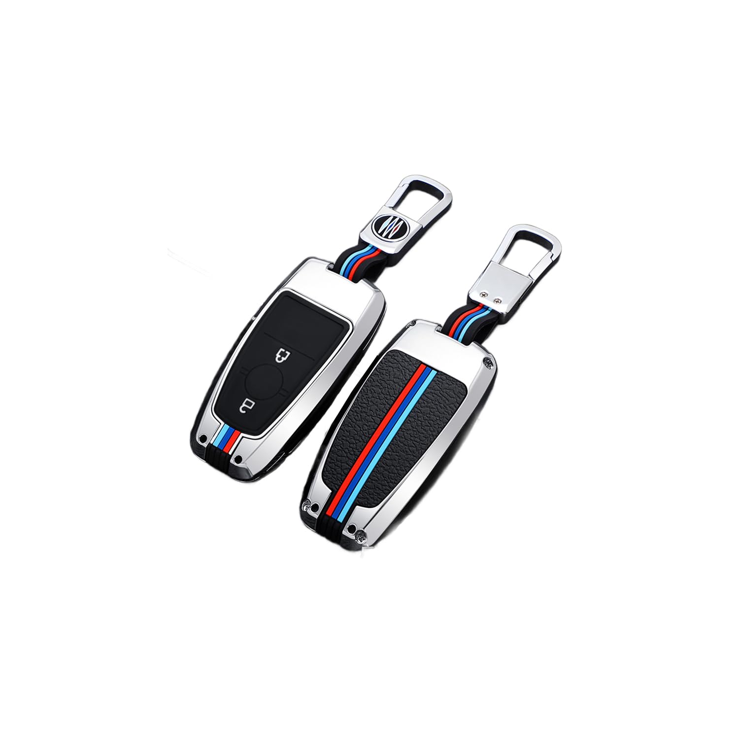 TPU Autoschlüssel Hülle passt für Ford Fusion Mustang Explorer F150 F250 EcoSport Edge S-MAX Ranger Mondeo Fiest Schlüsselhülle Schutzcover mit Schlüsselanhänger Auto Zubehör,Silver-A TPU Autoschlüssel Hülle passt für Ford Fusion Mustang Explorer F150 F250 EcoSport Edge S-MAX Ranger Mondeo Fiest Schlüsselhülle Schutzcover mit Schlüsselanhänger Auto Zubehör,Silver-A von Generisch