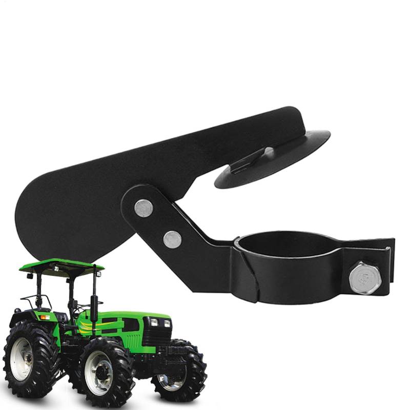 Traktor-Auspuffklappe – Auspuff-Regenklappe, Karbonstahlklappe, stabile Auspuff-Schalldämpfer-Regenkappe, wasserdicht, schwarz, benutzerfreundliche Wetterklappe, regenfeste Auspuffabdeckung zur von Generisch