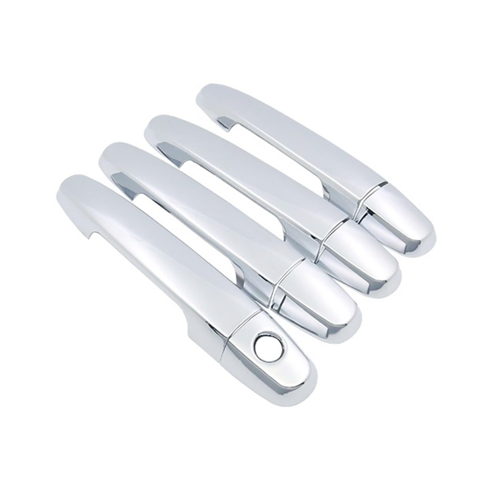 Türgriff Für Peugeot 108 2014-2019 Chrom Auto Türgriff Abdeckung Trim Kappe Autotürgriffschutz(Handle 1 Keyhole) von Generisch