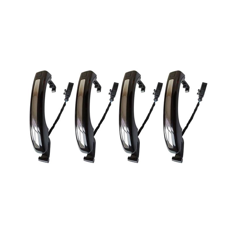 Türgriff Für Q7 2007-2015 für Smart Sensor Außentür Griff 4L0837205A 4L0837205B 4L0837207A Autotürgriffschutz(New Black) von Generisch
