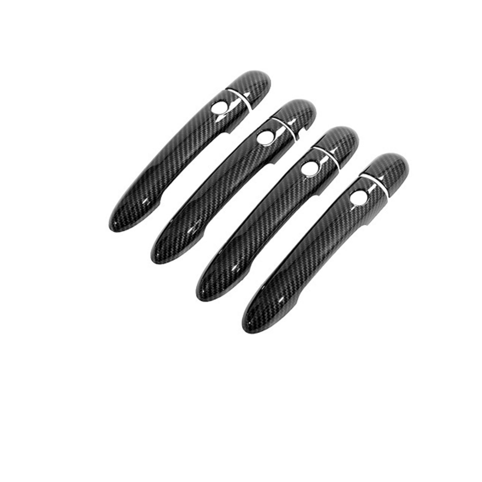 Türgriff Für Renault für Megane 2 II MK2 2003-2008 Auto Außentürgriff Abdeckung Stil Aufkleber Autotürgriffschutz(Handle 4 Buttons 1) von Generisch