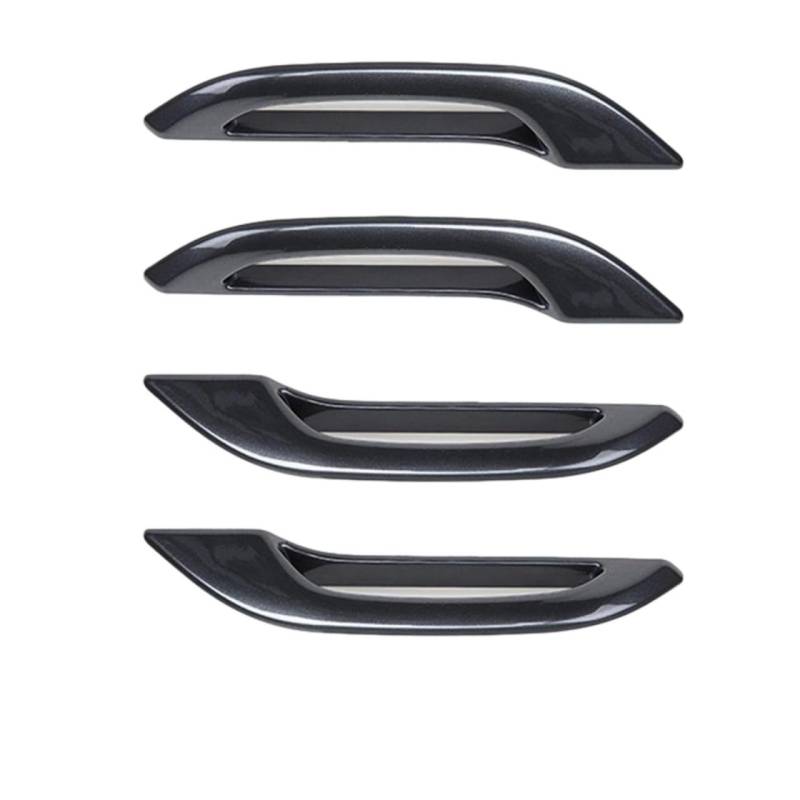 Türgriff Für Tesla für Modell 3 für Modell Y 2021-23 4-teiliges Klebe-Türgriff-Schutzabdeckung Autofest Frostschutzmittel-Modifikationszubehör Autotürgriffschutz(Luminescent Silver) von Generisch