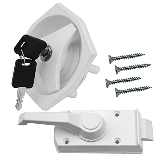 Türschloss Schloss Türriegel Wohnwagen Wohnmobil Caravan Boot FF-System weiß Türschloss Schloss Türriegel Wohnwagen Wohnmobil Caravan Boot FF-System weiß von Generisch