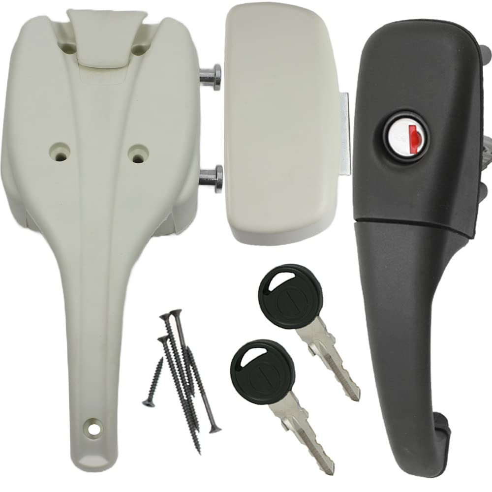 Türschloss Schloss Türriegel ZADI M1 Wohnwagen Wohnmobil Caravan Boot cremweiß Türschloss Schloss Türriegel ZADI M1 Wohnwagen Wohnmobil Caravan Boot cremweiß von Generisch