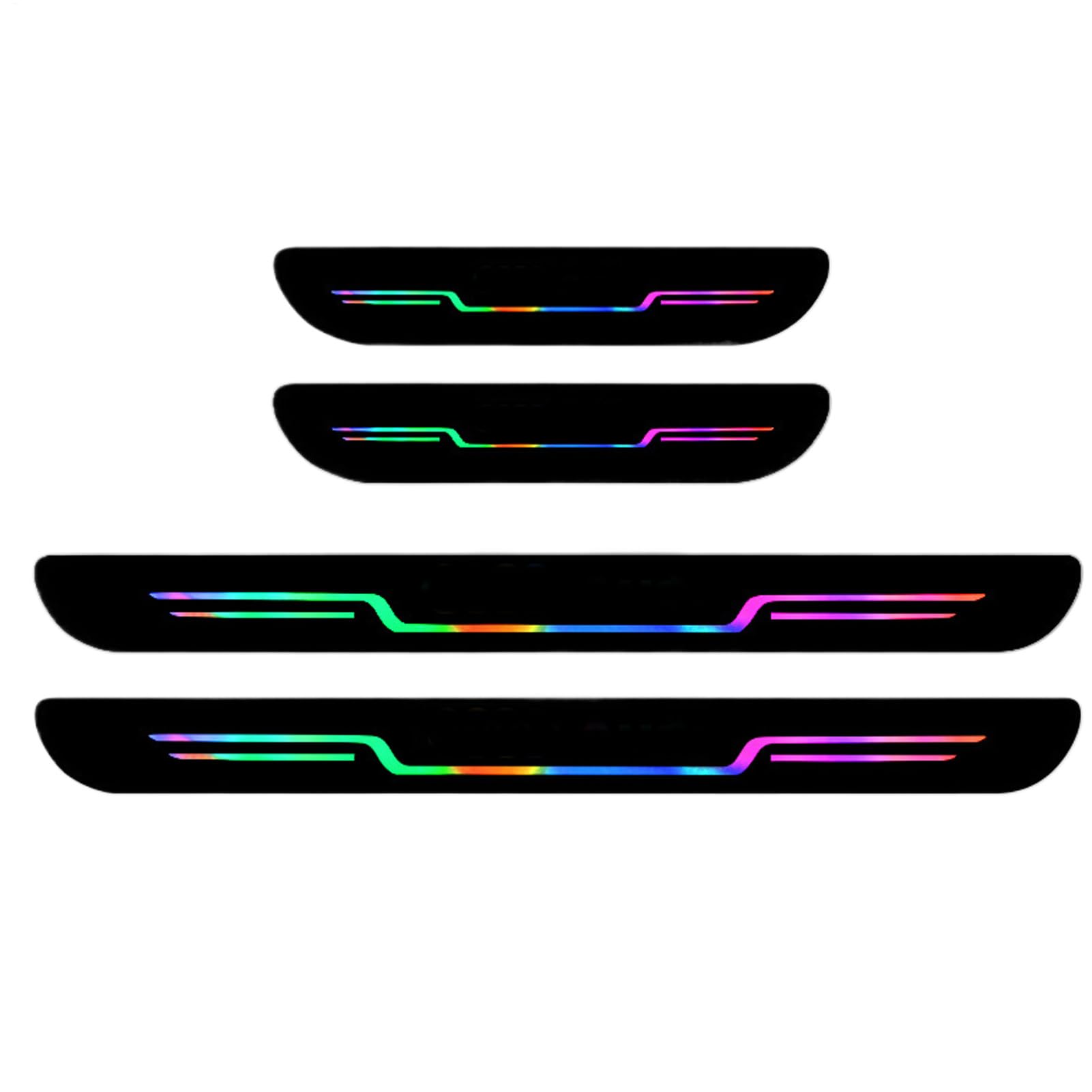 Türschwelle Beschützer Strip - Türschwelle Guards |, Farbenfrohe schützende Anti-Kratzer-4-fach-Autoaufkleber für automatische Stufen-LKW-Fahrzeugeschutzdekoration Türschwelle Beschützer Strip - Türschwelle Guards |, Farbenfrohe schützende Anti-Kratzer-4-fach-Autoaufkleber für automatische Stufen-LKW-Fahrzeugeschutzdekoration von Generisch